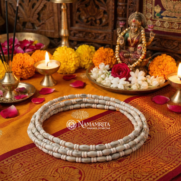 Mridanga bead tulsi mala