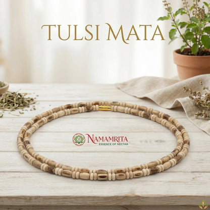 Mridanga bead tulsi mala